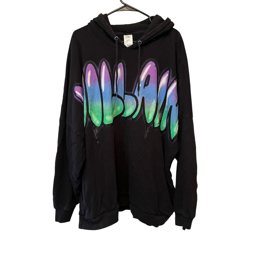 Disney Store Disney Villains Graphic Graffiti Hooded XXL Sweatshirt For Adults